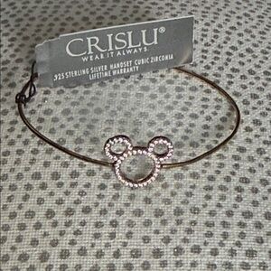 Crislu Silver Cubic Zirconia Bracelet